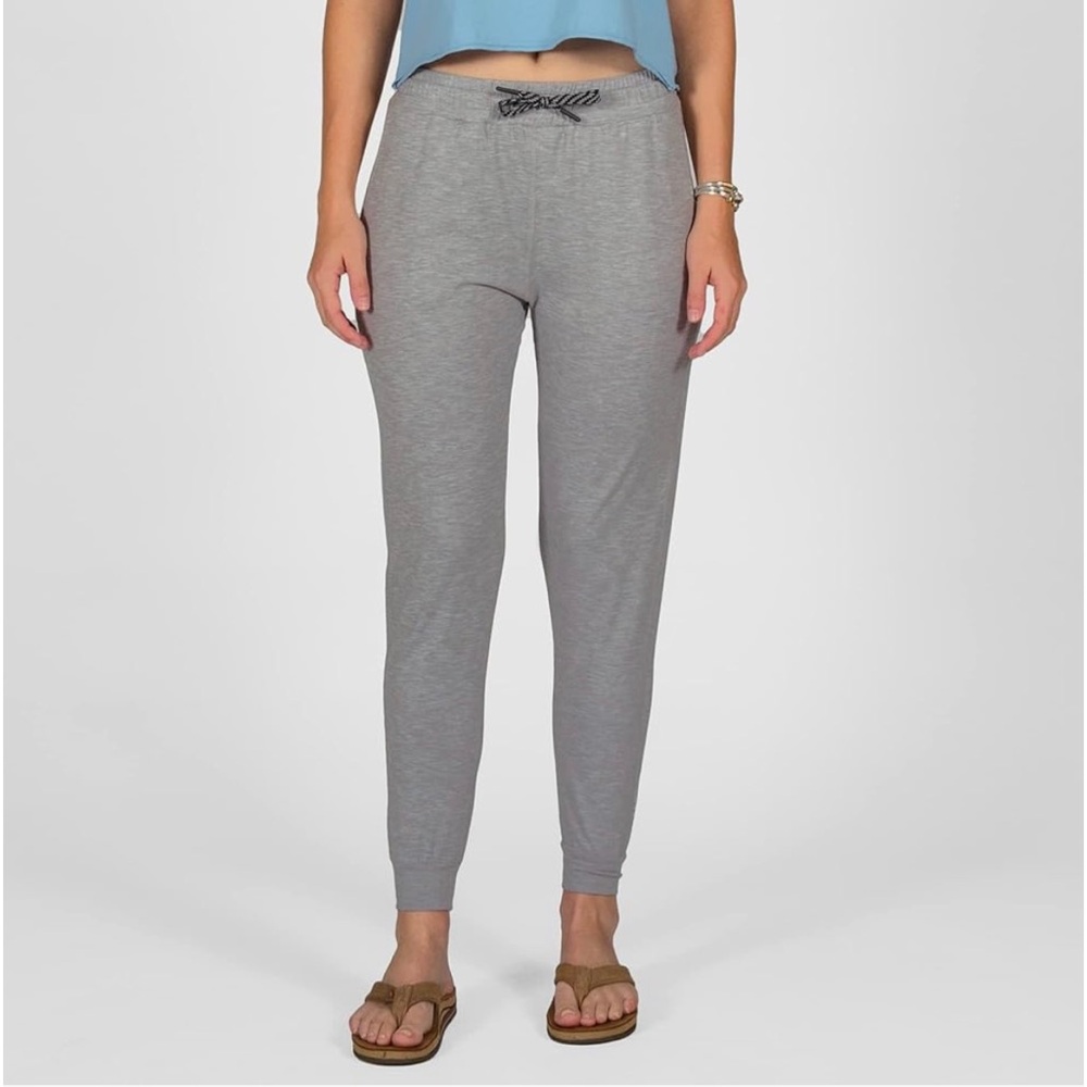Salt Life Juno Performance Jogger Pants Gray Women's Large Drawstring Athletic